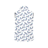 Pigeon Pattern Print Design 03 Men's Padded Vest