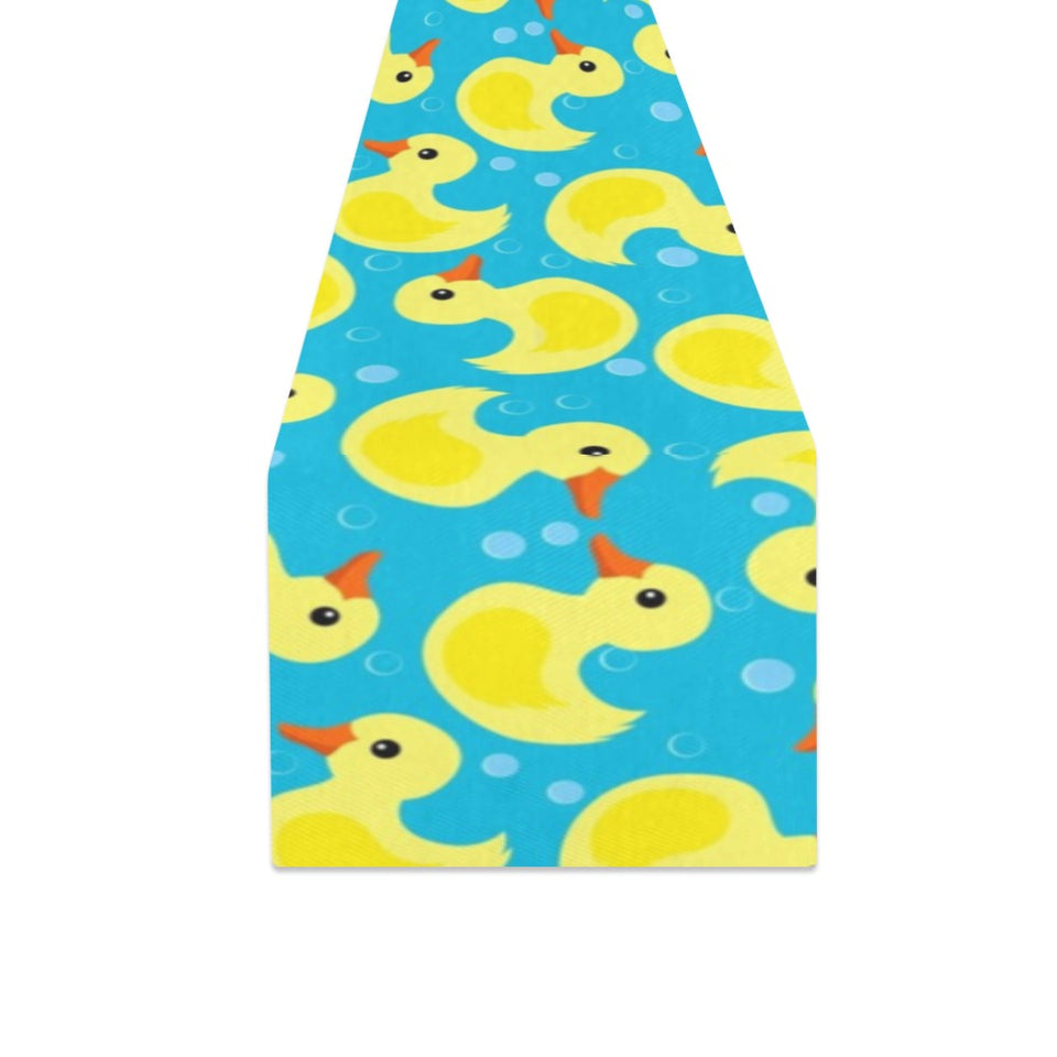 Duck Pattern Print Design 04 Table Runner