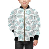 Shell polynesian tribal Kids' Boys' Girls' Bomber Jacket