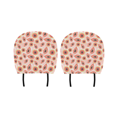 papaya leaves pattern Car Headrest Cover