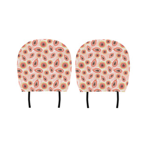 papaya leaves pattern Car Headrest Cover
