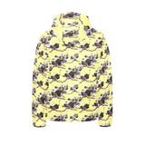 Ostrich Pattern Print Design 04 Kids' Boys' Girls' Padded Hooded Jacket