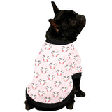 Cute goat pattern All Over Print Pet Dog Round Neck Fuzzy Shirt