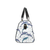 Dolphins pattern dotted background Travel Bag