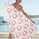 Cute goat pattern Beach Towel
