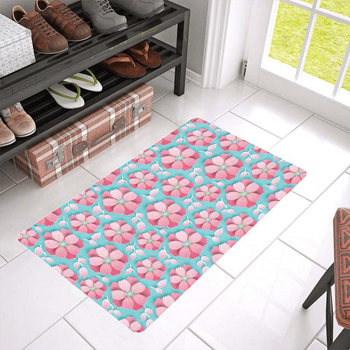 3D sakura cherry blossom pattern Doormat