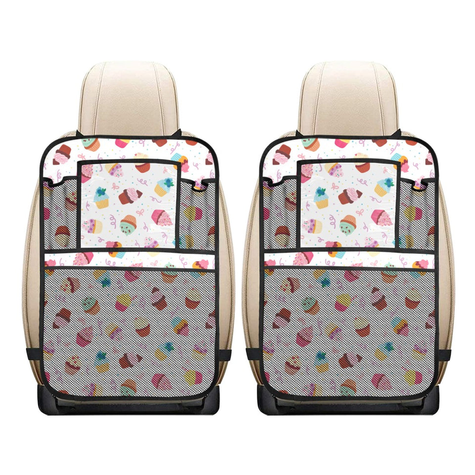 Cake cupcake design pattern Car Seat Back Organizer