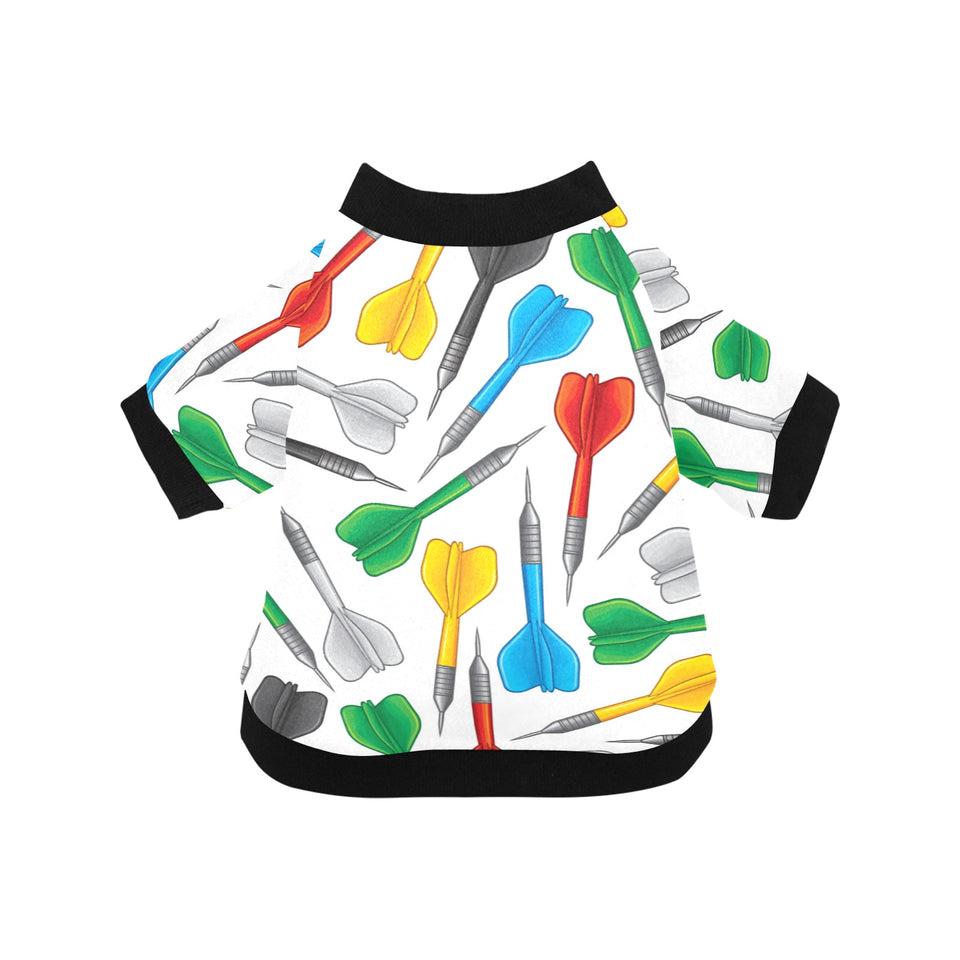 Darts Pattern Print Design 03 All Over Print Pet Dog Round Neck Fuzzy Shirt