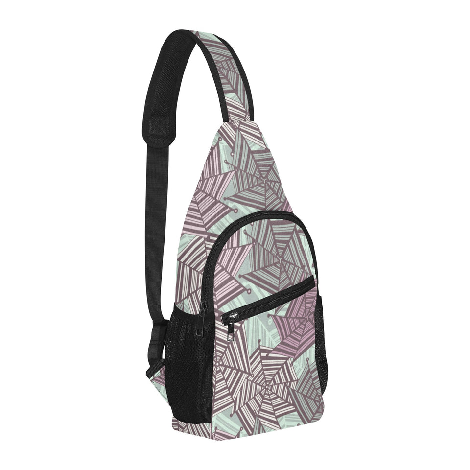 Spider web cobweb design color pattern All Over Print Chest Bag