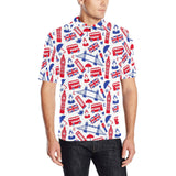 British Pattern Print Design 01 Men's All Over Print Polo Shirt