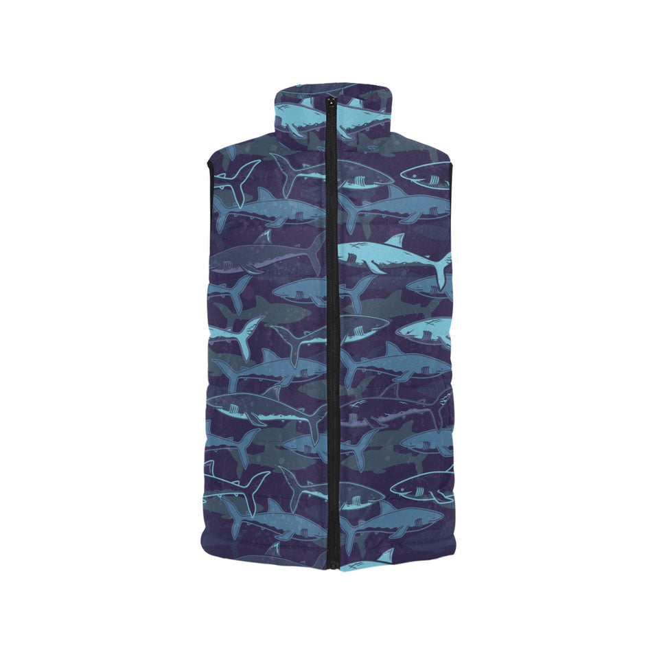 Shark pattern Women's Padded Vest