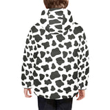 Cow skin pattern Kids' Boys' Girls' Padded Hooded Jacket