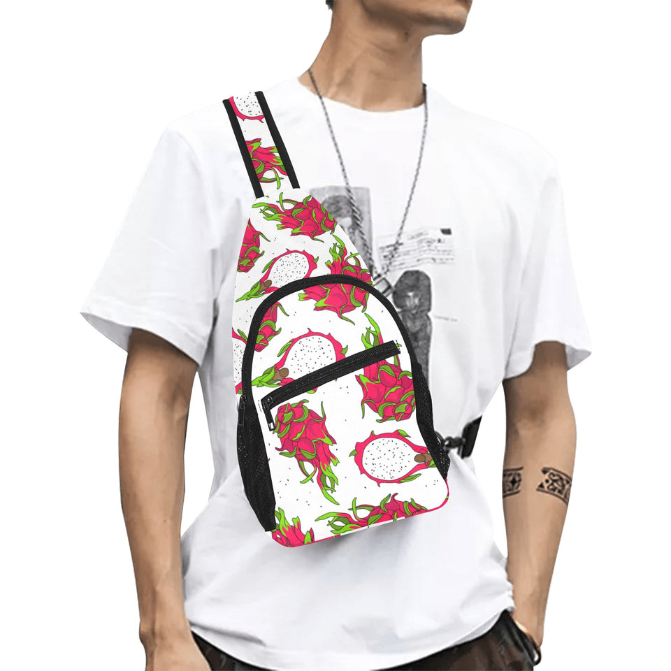 dragon fruits white background All Over Print Chest Bag