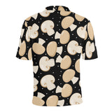 Champignon mushroom pattern Men's All Over Print Polo Shirt