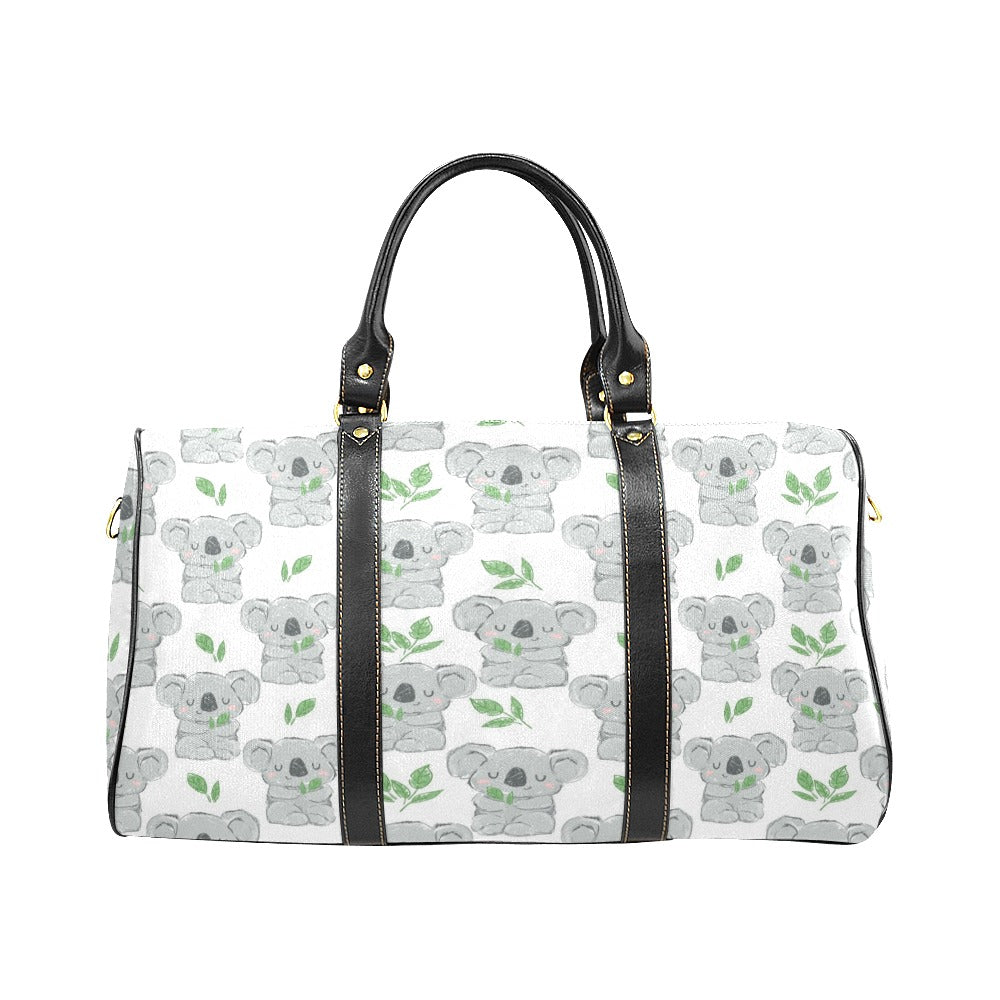 Hand drawn Koala leaves pattern Travel Bag