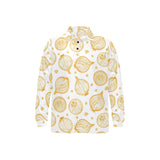 hand drawn onion pattern Men's Long Sleeve Polo Shirt