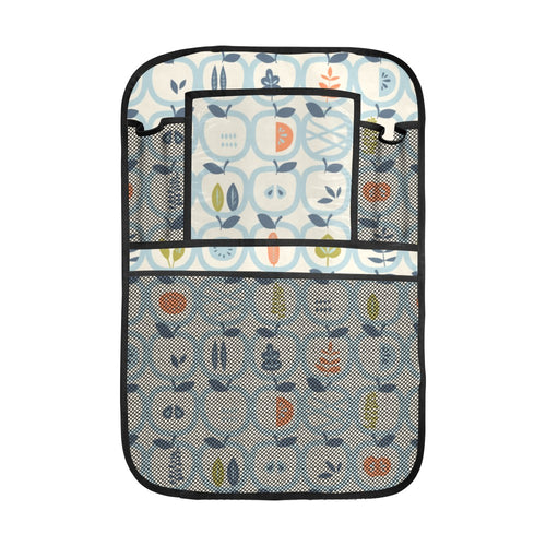 apples leaves pattern Car Seat Back Organizer