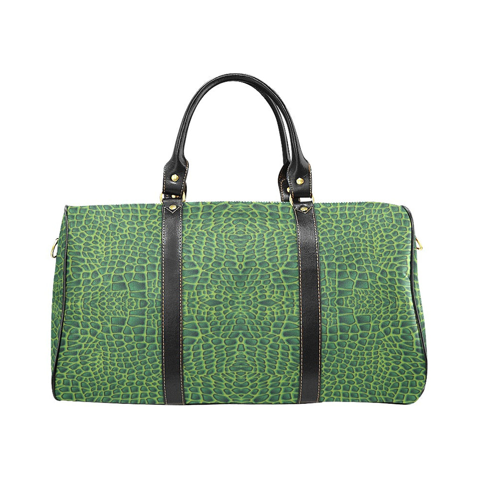 Crocodile Skin Printed Travel Bag
