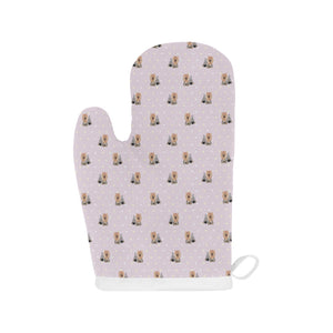 Yorkshire Terrier Pattern Print Design 02 Heat Resistant Oven Mitts