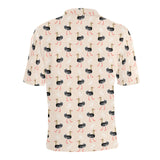 Ostrich Pattern Print Design 05 Men's All Over Print Polo Shirt