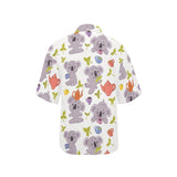 Cute koalas teapots tea Women's All Over Print Hawaiian Shirt
