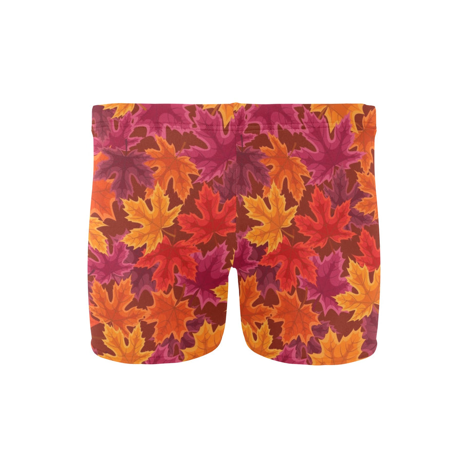 Autumn maple leaf pattern Men's Swimming Trunks
