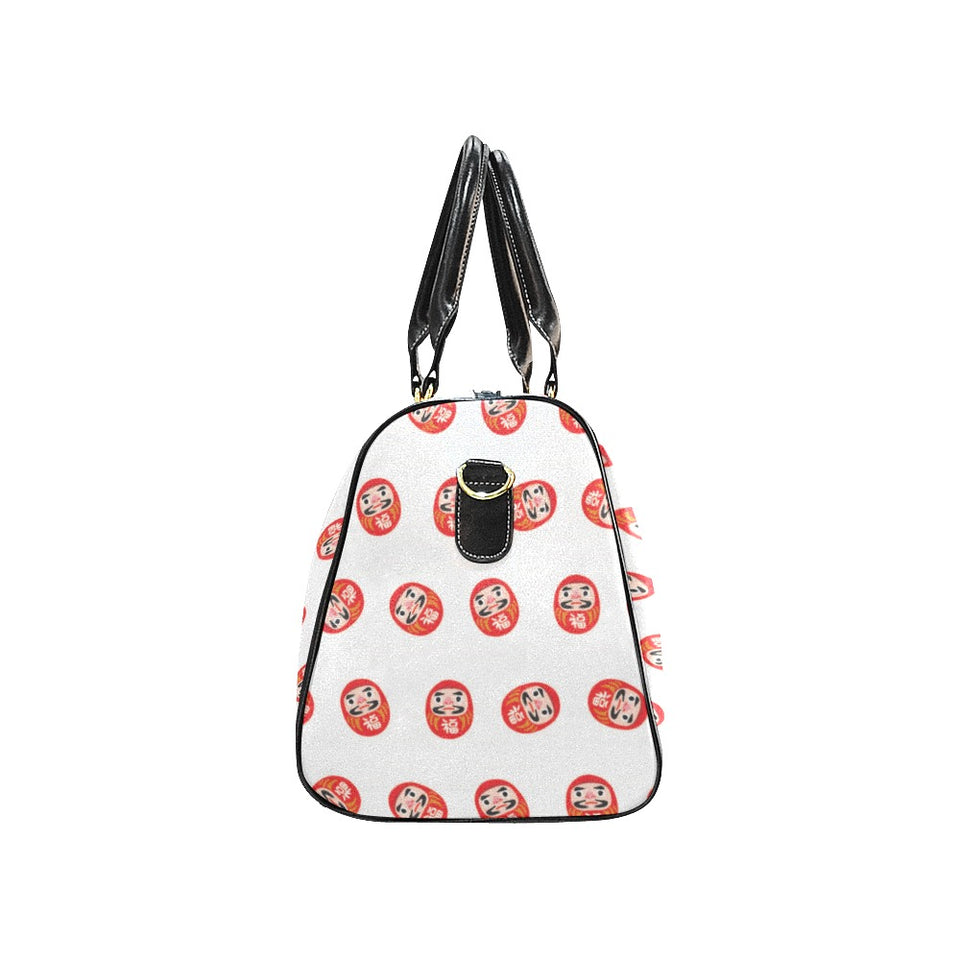 Daruma japanese wooden doll pattern Travel Bag