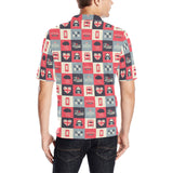British Pattern Print Design 05 Men's All Over Print Polo Shirt