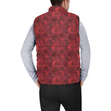 Rose Pattern Print Design 03 Men's Padded Vest