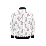 Watercolor cute rabbit pattern Kids' Boys' Girls' Bomber Jacket