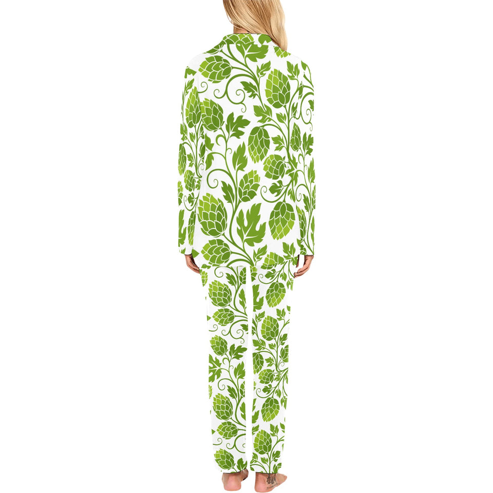 Hop design pattern Women's Long Pajama Set