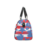 American football ball star stripes pattern Travel Bag