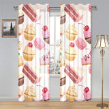 Cake cupcake sweets pattern Gauze Curtain