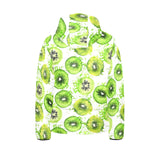 Watercolor kiwi pattern Kids' Boys' Girls' Padded Hooded Jacket