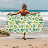 Cactus pattern copy Beach Towel