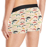 Mustache Beard Pattern Print Design 03 Men's All Over Print Boxer Briefs Men's Underwear
