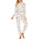 Corgi Dog Pattern Women's All Over Print Pajama Set