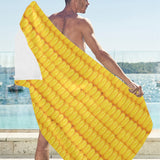 Corn Pattern Print Design 04 Beach Towel