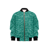 Math Pattern Print Design 01 Kids' Boys' Girls' Bomber Jacket