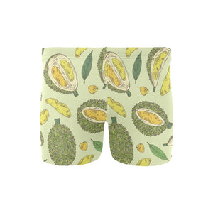 Durian leaves pattern background Men's Swimming Trunks