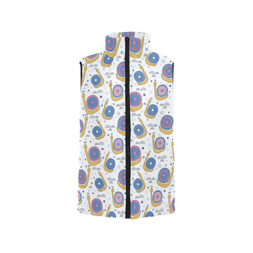 Snail Pattern Print Design 05 Men's Padded Vest