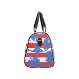 American football ball star stripes pattern Travel Bag