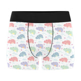 Hippopotamus Pattern Print Design 03 Men's All Over Print Boxer Briefs Men's Underwear