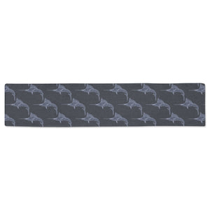 Swordfish Pattern Print Design 03 Table Runner
