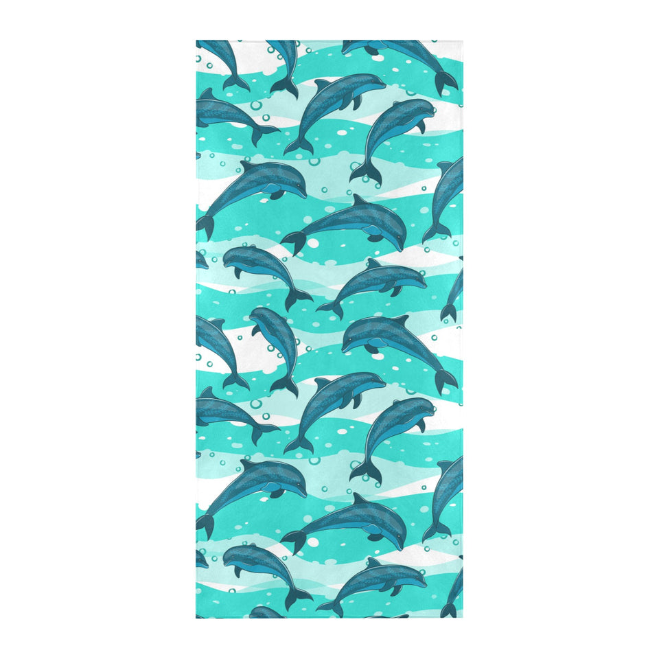 Dolphin sea pattern Beach Towel