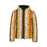 Egypt Hieroglyphics Pattern Print Design 01 Kids' Boys' Girls' Padded Hooded Jacket