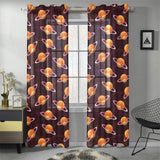 Hamburger Pattern Print Design 05 Gauze Curtain