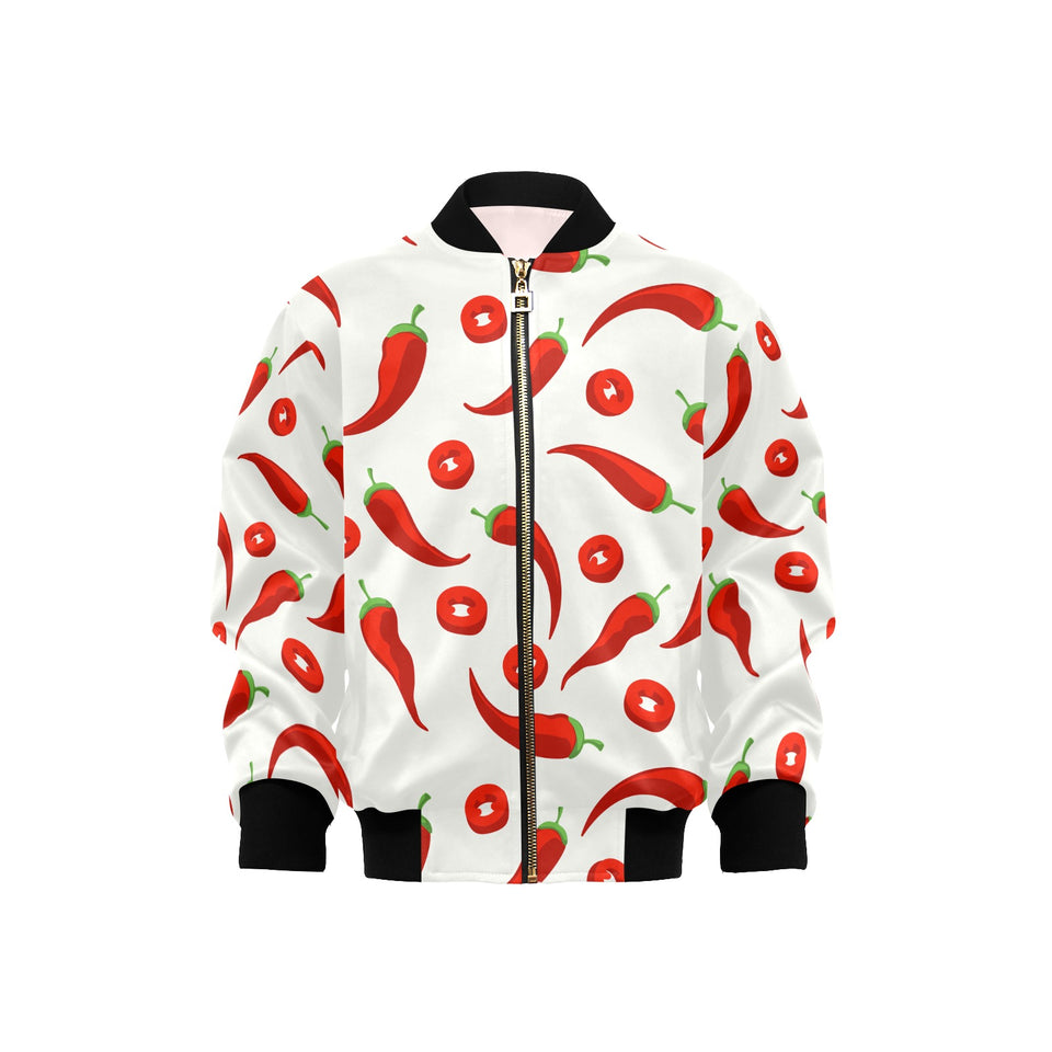 Chili pattern Kids' Boys' Girls' Bomber Jacket