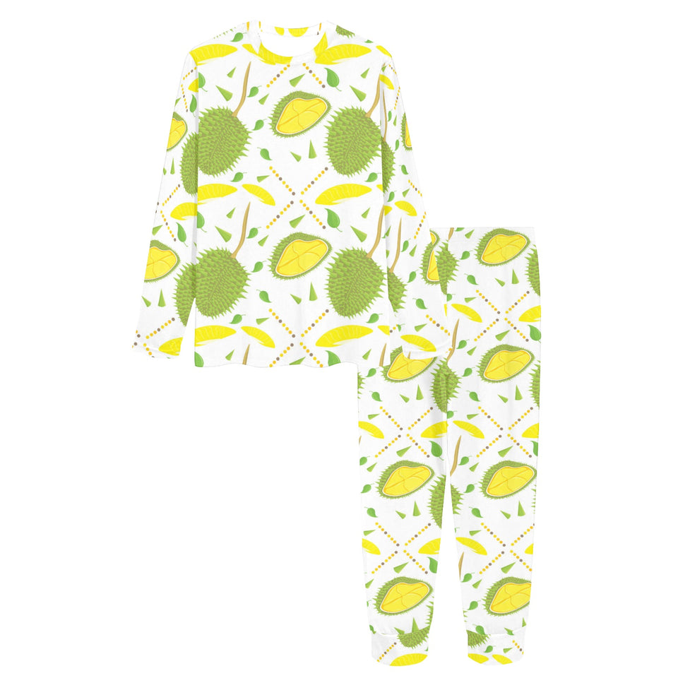 Durian pattern background Women's All Over Print Pajama Set