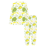 Durian pattern background Women's All Over Print Pajama Set